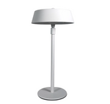 GlowMuse – Modern LED Table Lamp with Glass Shade & Black Metal Base