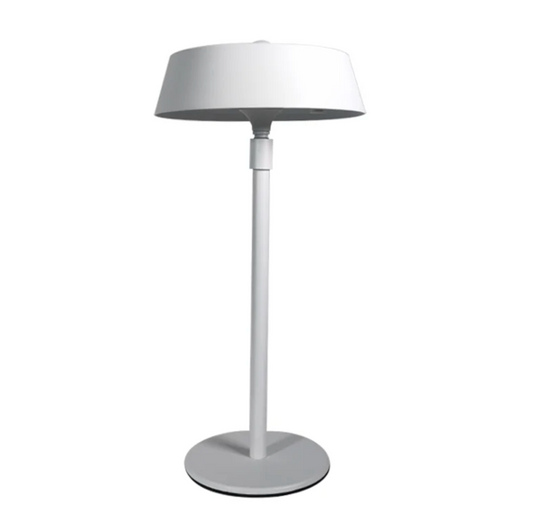 GlowMuse – Modern LED Table Lamp with Glass Shade & Black Metal Base