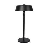 GlowMuse – Modern LED Table Lamp with Glass Shade & Black Metal Base